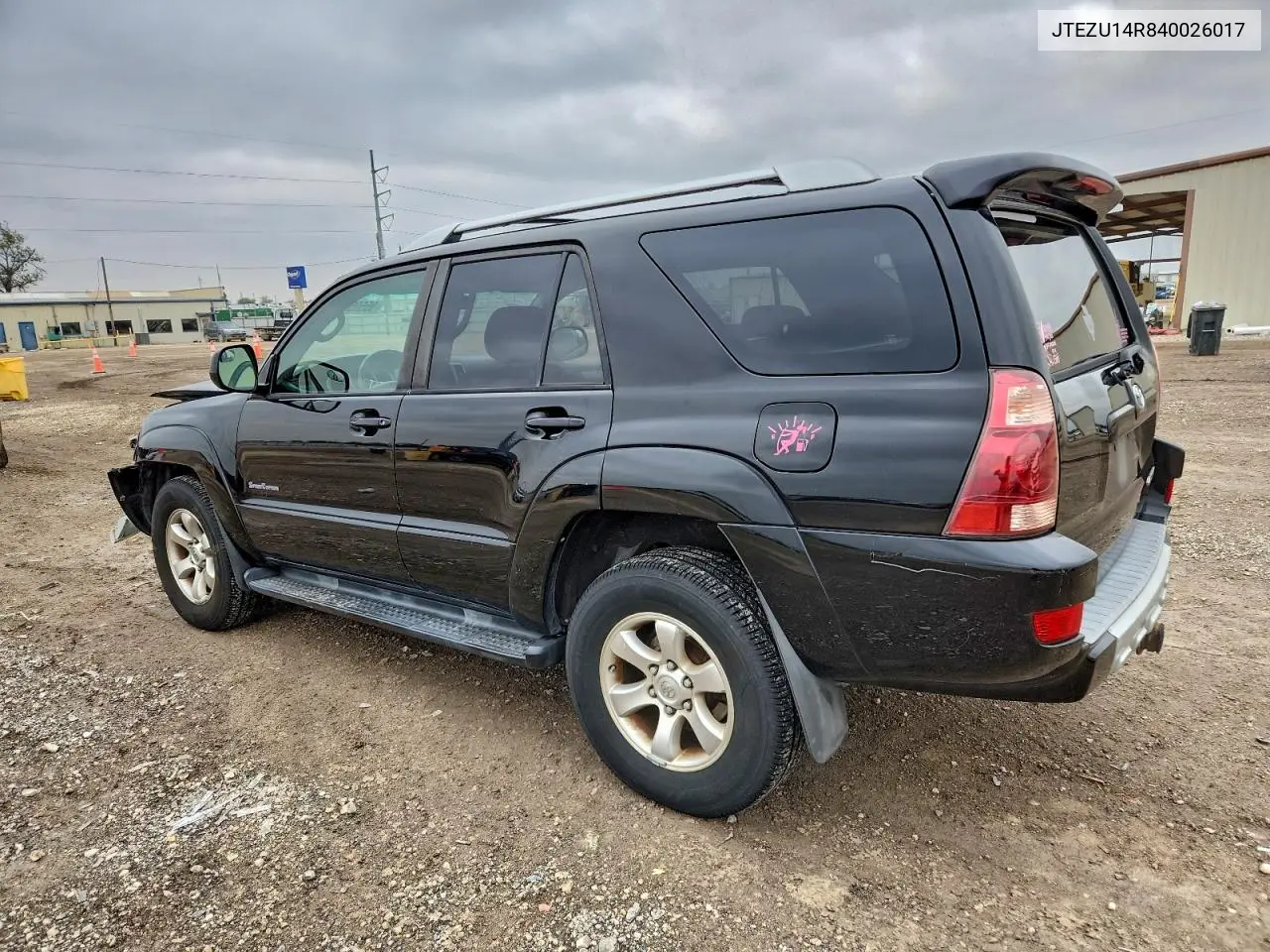 JTEZU14R840026017 2004 Toyota 4Runner Sr5