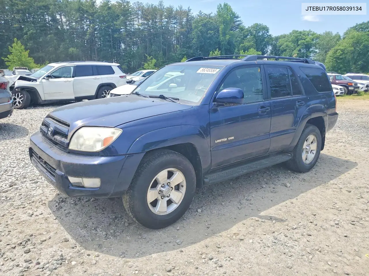 2005 Toyota 4Runner Limited VIN: JTEBU17R058039134 Lot: 56246556