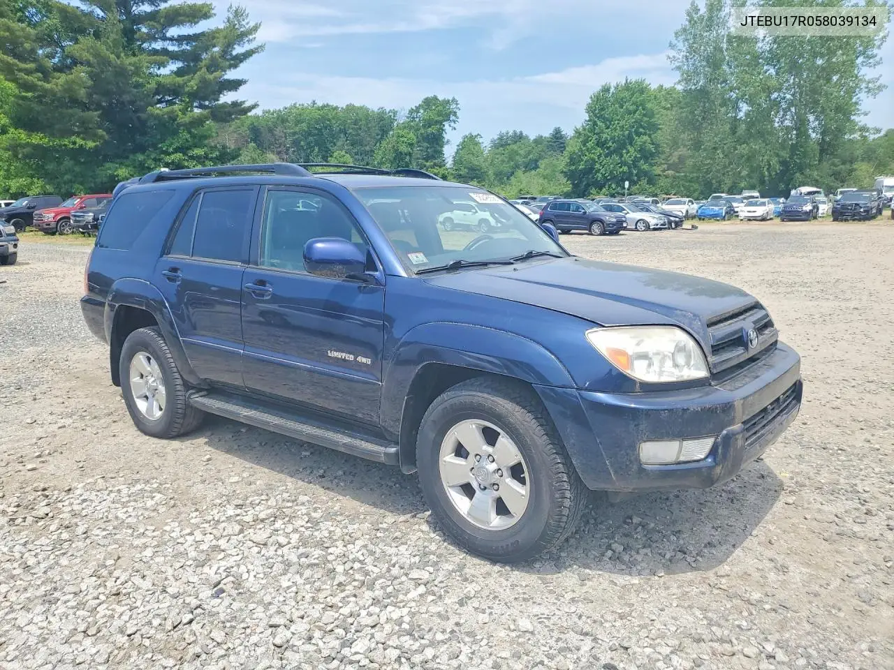 2005 Toyota 4Runner Limited VIN: JTEBU17R058039134 Lot: 56246556