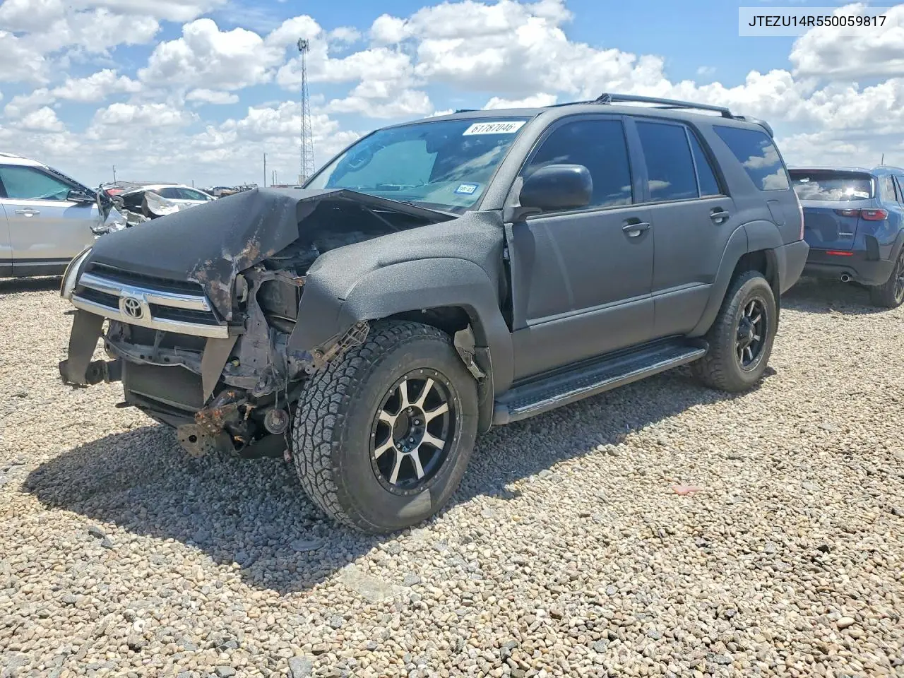 2005 Toyota 4Runner Sr5 VIN: JTEZU14R550059817 Lot: 61787046