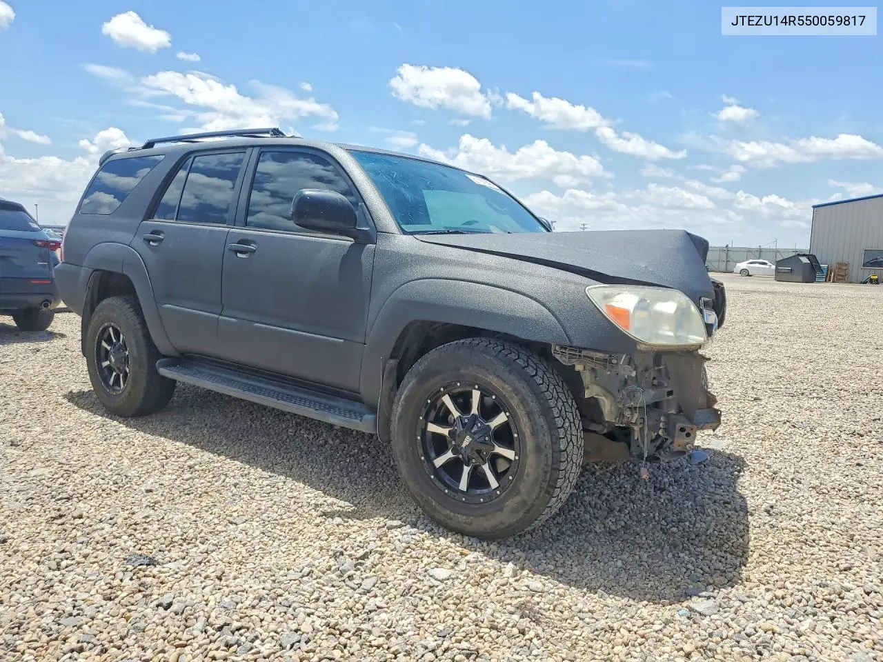 2005 Toyota 4Runner Sr5 VIN: JTEZU14R550059817 Lot: 61787046