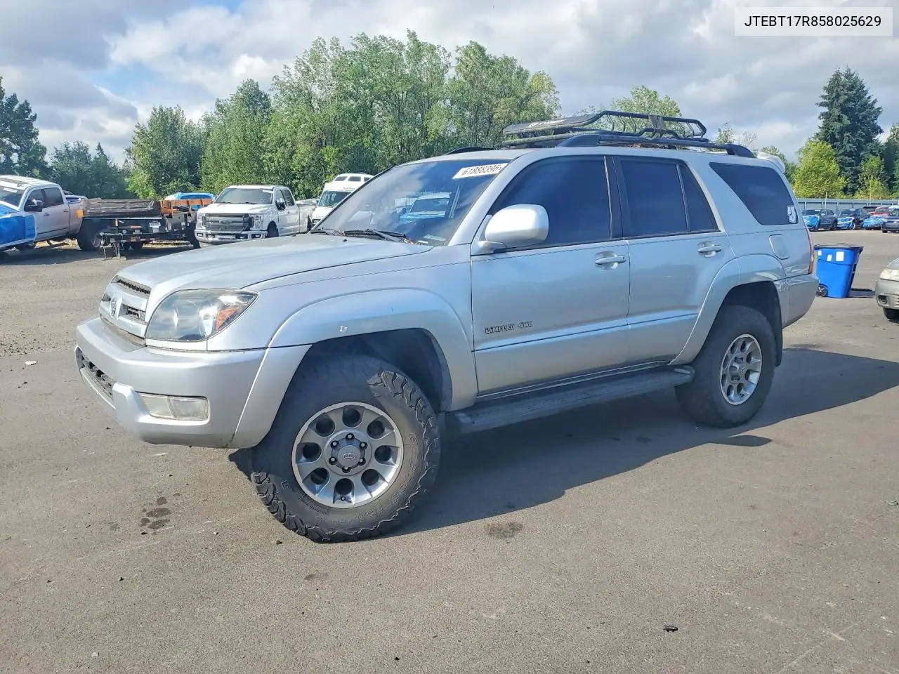 2005 Toyota 4Runner Limited VIN: JTEBT17R858025629 Lot: 61888396