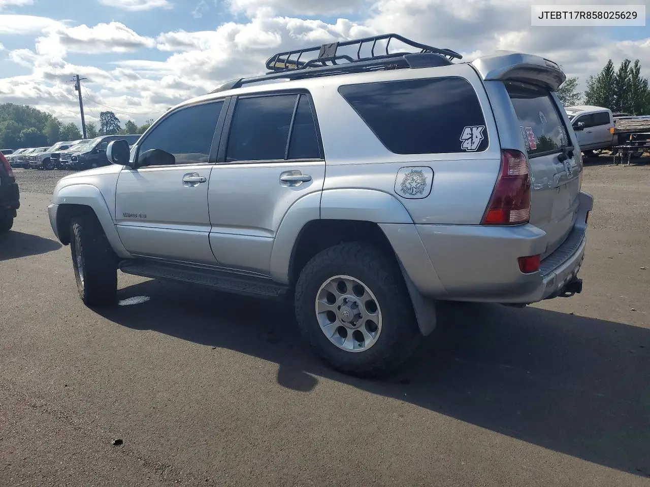 2005 Toyota 4Runner Limited VIN: JTEBT17R858025629 Lot: 61888396