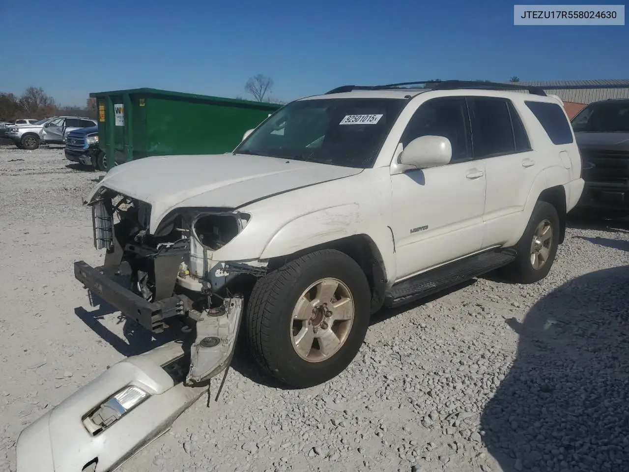 JTEZU17R558024630 2005 Toyota 4Runner Limited