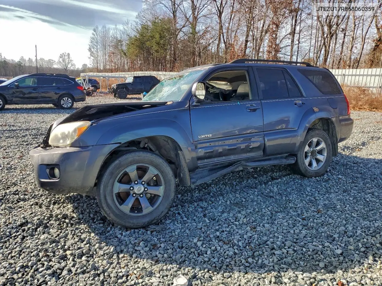 JTEZU17R868060359 2006 Toyota 4Runner Limited