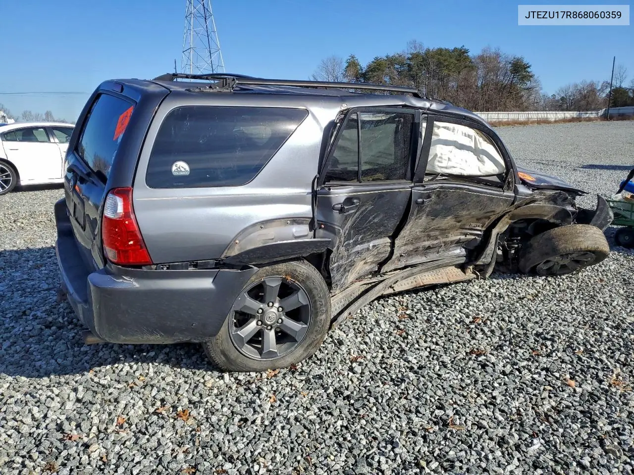JTEZU17R868060359 2006 Toyota 4Runner Limited