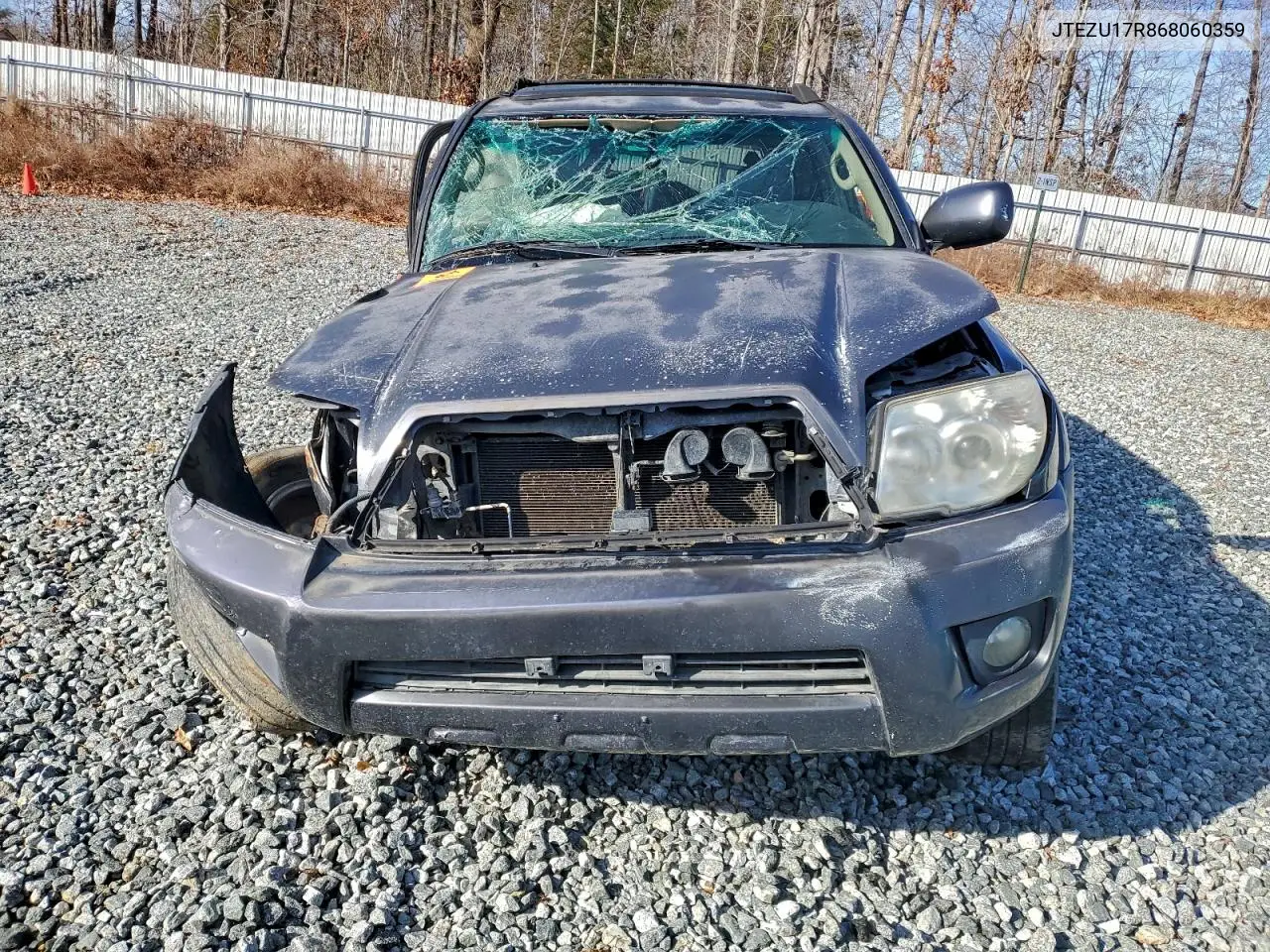 JTEZU17R868060359 2006 Toyota 4Runner Limited