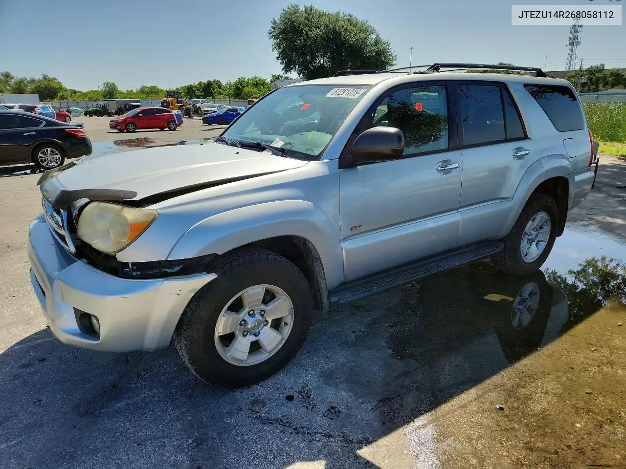 2006 Toyota 4Runner Sr5 VIN: JTEZU14R268058112 Lot: 61291226