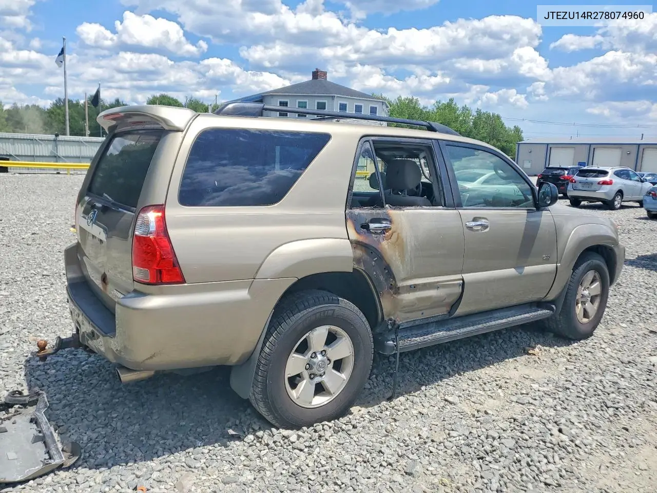 JTEZU14R278074960 2007 Toyota 4Runner Sr5