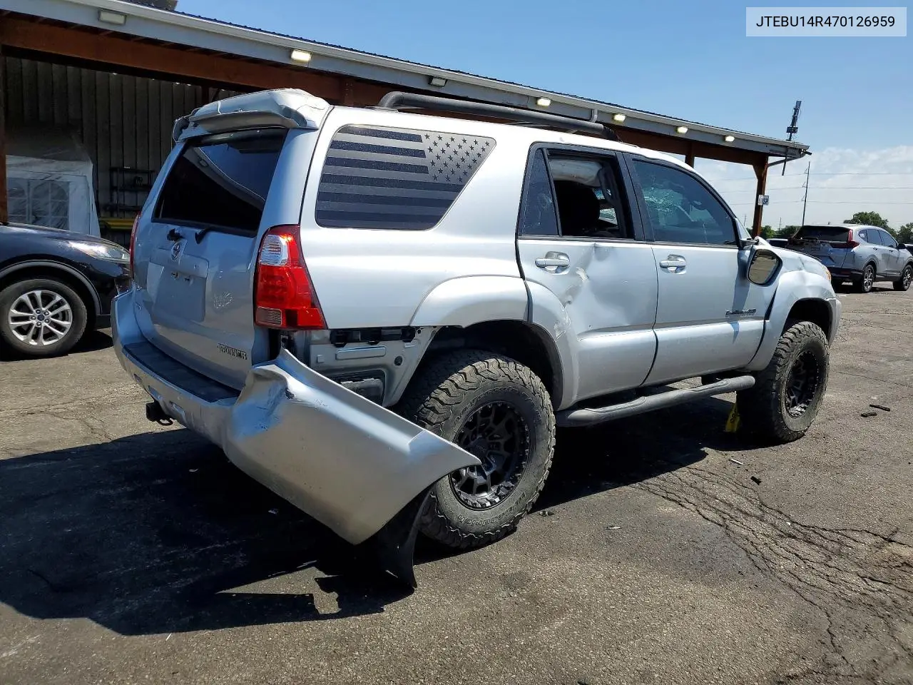 2007 Toyota 4Runner Sport Edition VIN: JTEBU14R470126959 Lot: 61444526