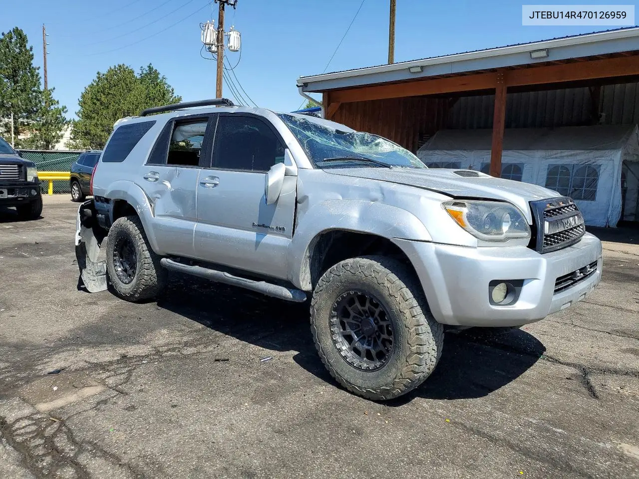 2007 Toyota 4Runner Sport Edition VIN: JTEBU14R470126959 Lot: 61444526