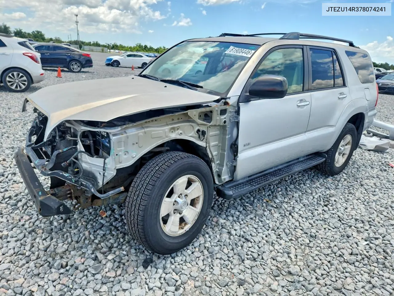 2007 Toyota 4Runner Sr5 VIN: JTEZU14R378074241 Lot: 61908446