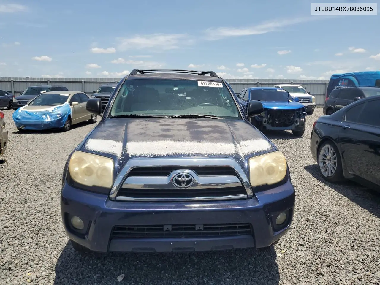 2007 Toyota 4Runner Sr5 VIN: JTEBU14RX78086095 Lot: 62205556