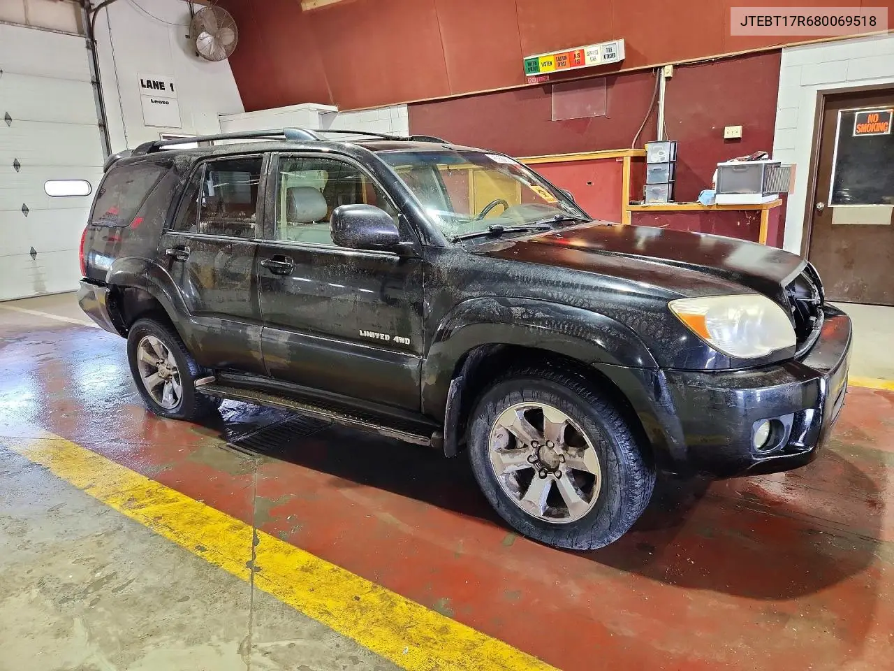 2008 Toyota 4Runner Limited VIN: JTEBT17R680069518 Lot: 53511586