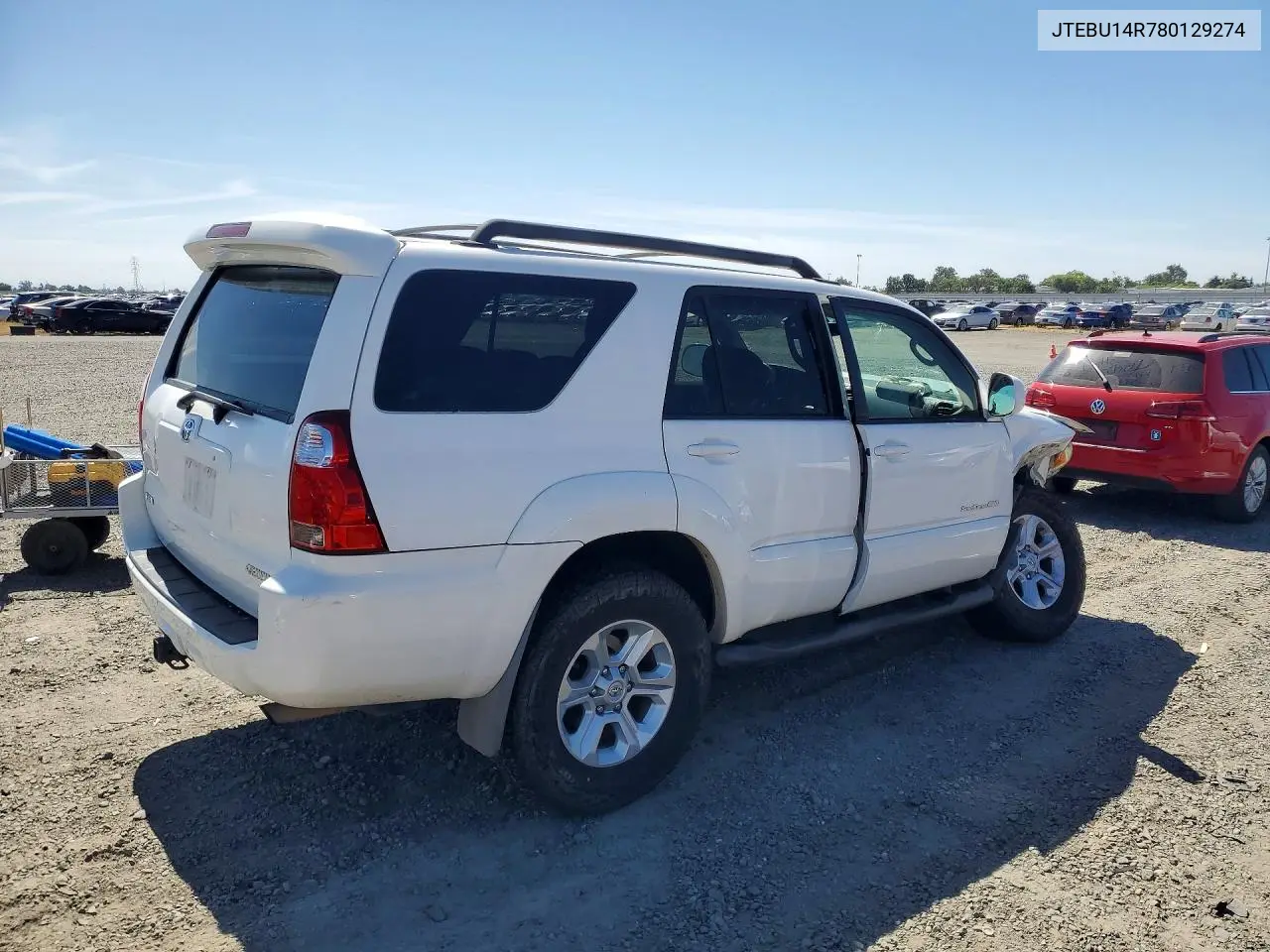 2008 Toyota 4Runner Sport Edition VIN: JTEBU14R780129274 Lot: 55472666