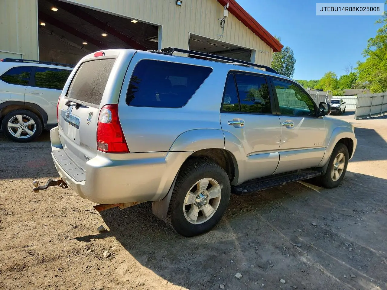 2008 Toyota 4Runner Sr5 VIN: JTEBU14R88K025008 Lot: 56073316