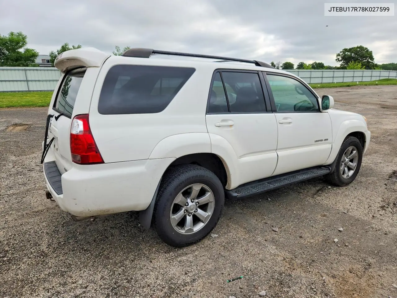 2008 Toyota 4Runner Limited VIN: JTEBU17R78K027599 Lot: 56889866