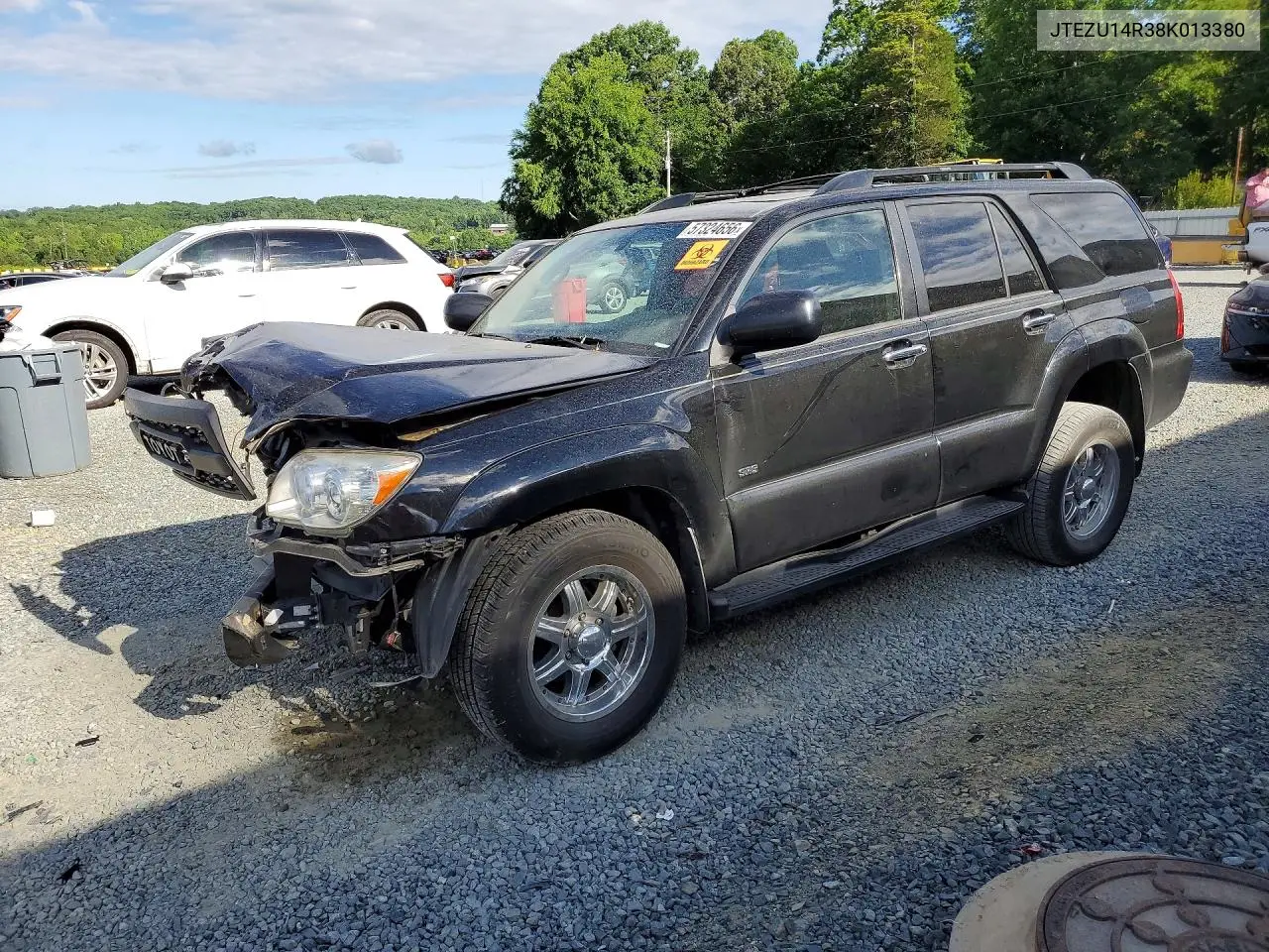 2008 Toyota 4Runner Sr5 VIN: JTEZU14R38K013380 Lot: 57324656