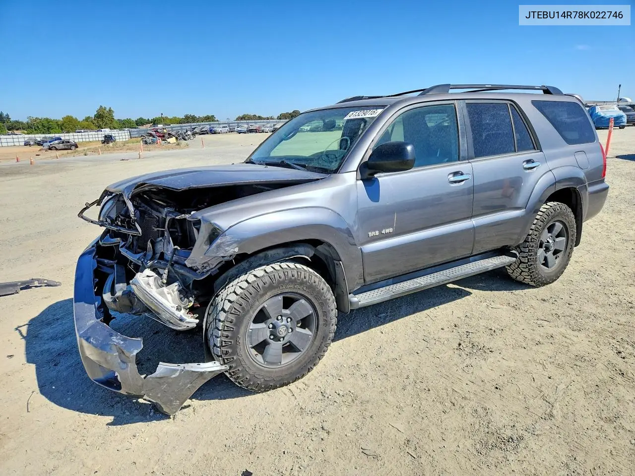 2008 Toyota 4Runner Sr5 VIN: JTEBU14R78K022746 Lot: 61329016