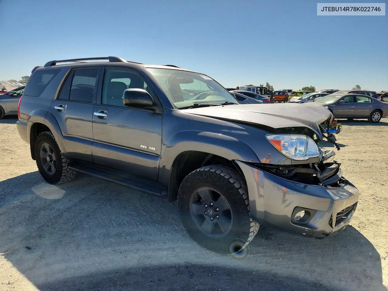 2008 Toyota 4Runner Sr5 VIN: JTEBU14R78K022746 Lot: 61329016