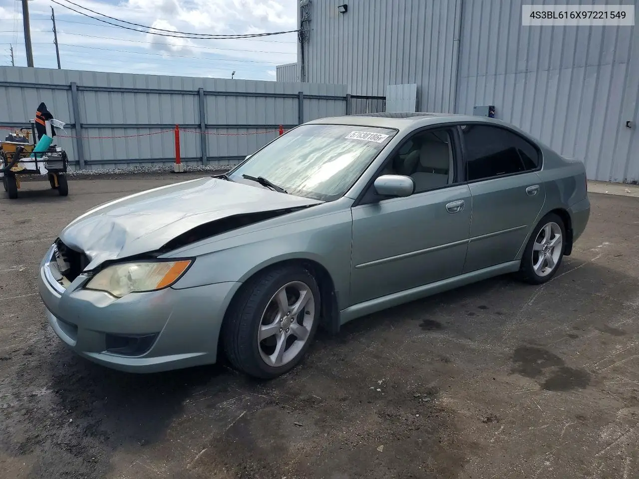 2009 Subaru Legacy 2.5I VIN: 4S3BL616X97221549 Lot: 57638186