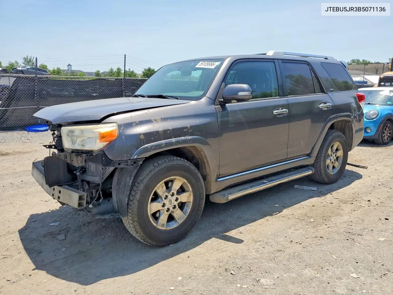 2011 Toyota 4Runner Sr5 VIN: JTEBU5JR3B5071136 Lot: 59109996