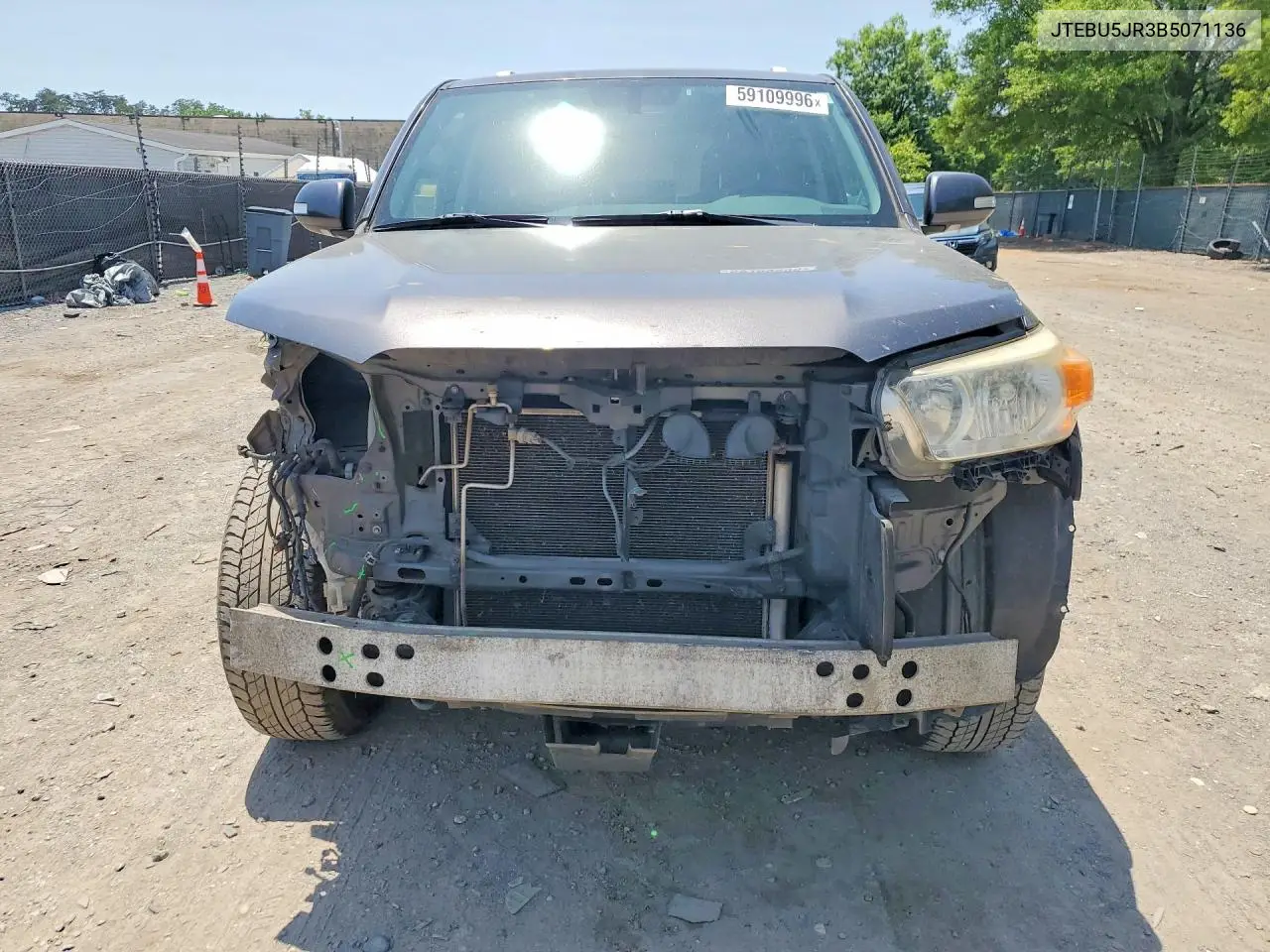2011 Toyota 4Runner Sr5 VIN: JTEBU5JR3B5071136 Lot: 59109996