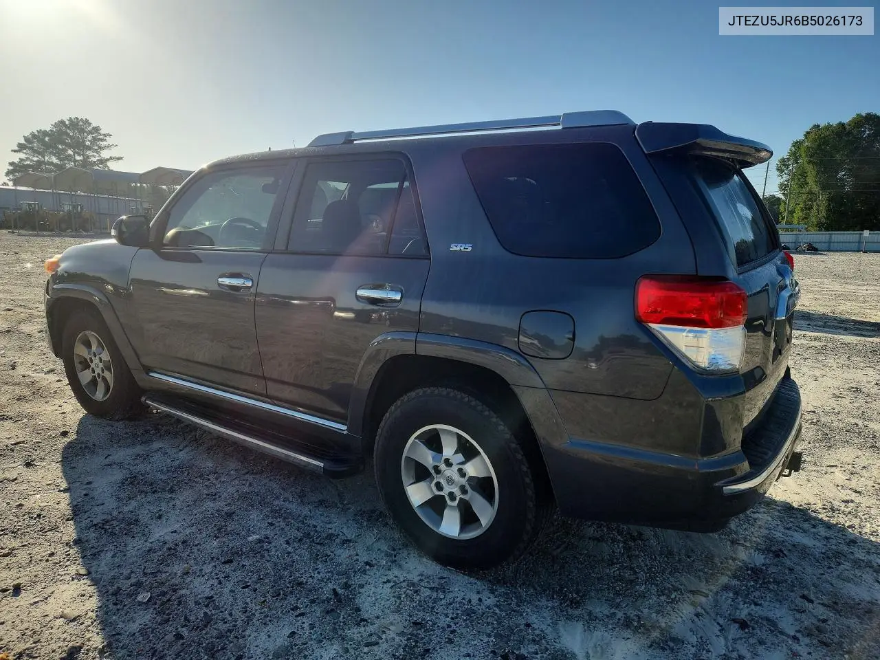 2011 Toyota 4Runner Sr5 VIN: JTEZU5JR6B5026173 Lot: 61802676