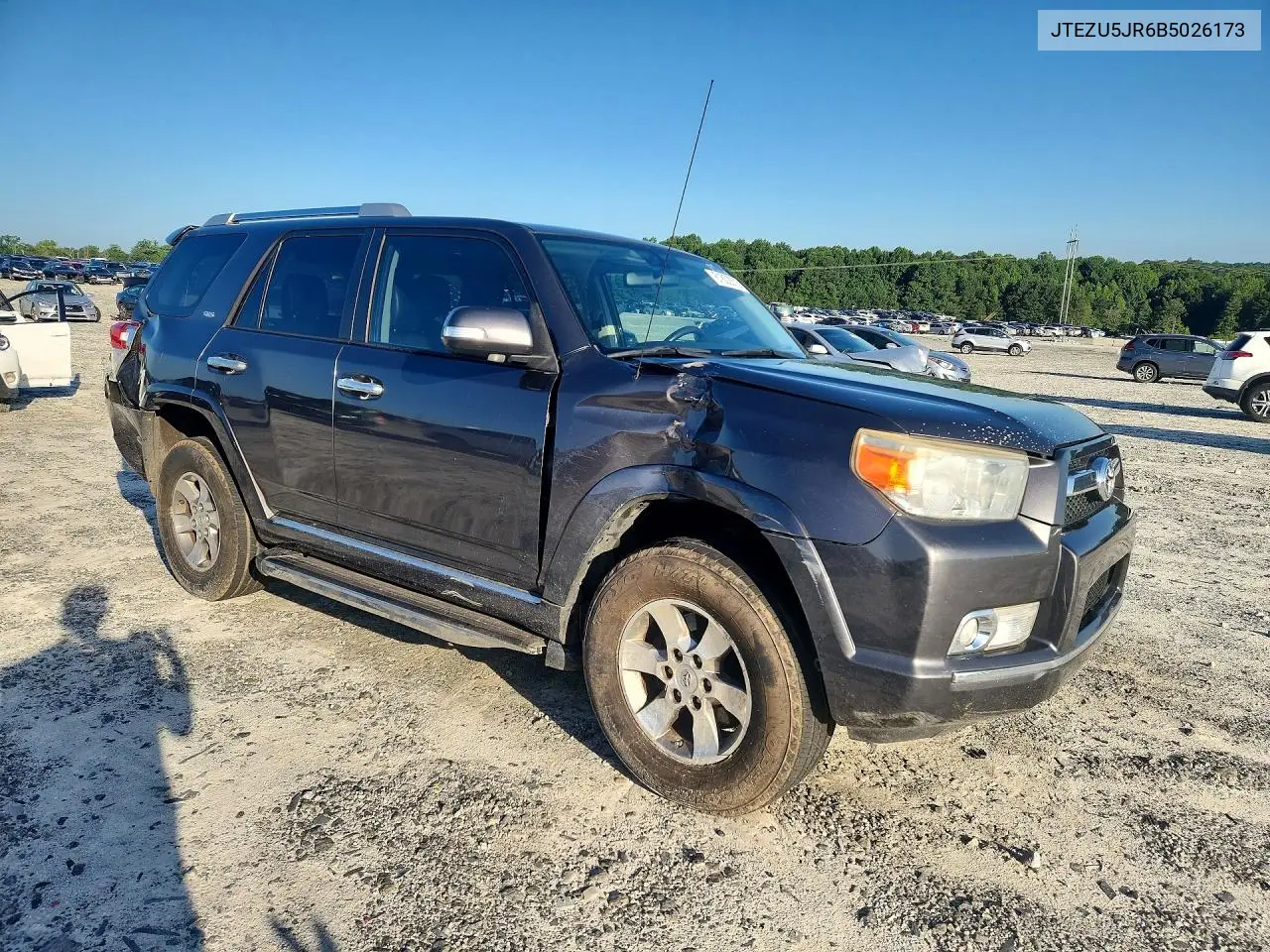 2011 Toyota 4Runner Sr5 VIN: JTEZU5JR6B5026173 Lot: 61802676