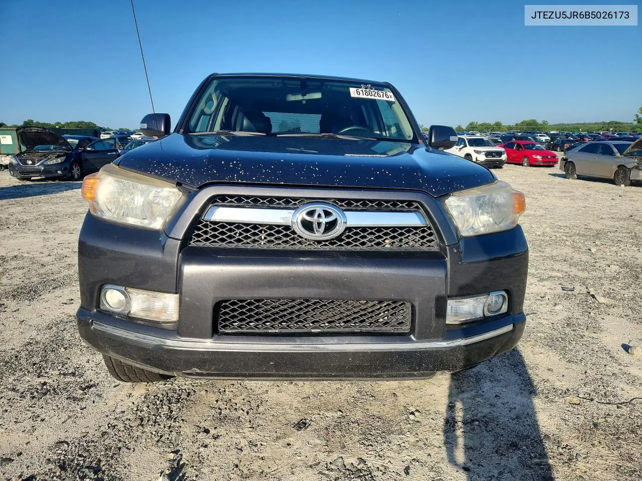 2011 Toyota 4Runner Sr5 VIN: JTEZU5JR6B5026173 Lot: 61802676