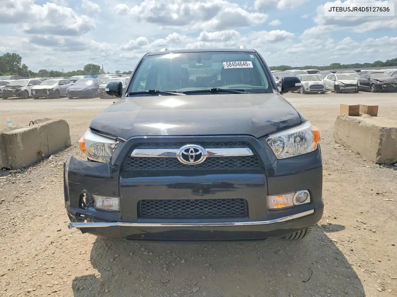 2013 Toyota 4Runner Limited VIN: JTEBU5JR4D5127636 Lot: 58404646