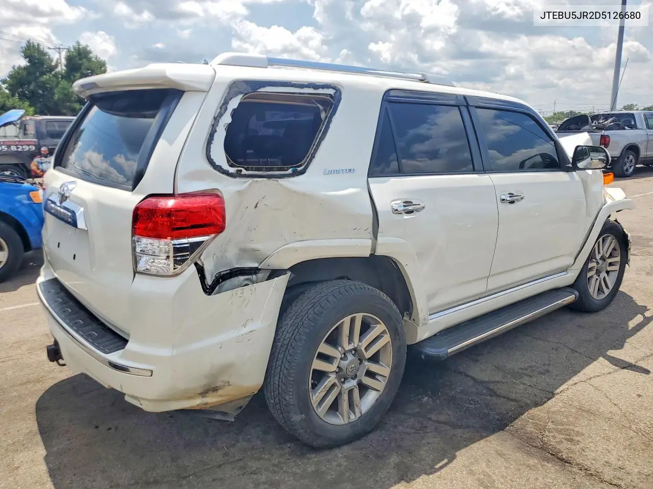 2013 Toyota 4Runner Limited VIN: JTEBU5JR2D5126680 Lot: 60551576