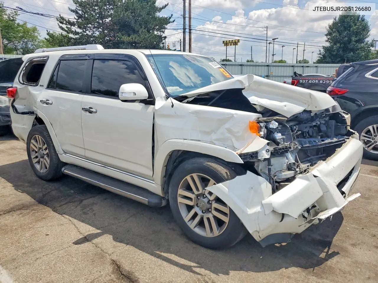 2013 Toyota 4Runner Limited VIN: JTEBU5JR2D5126680 Lot: 60551576