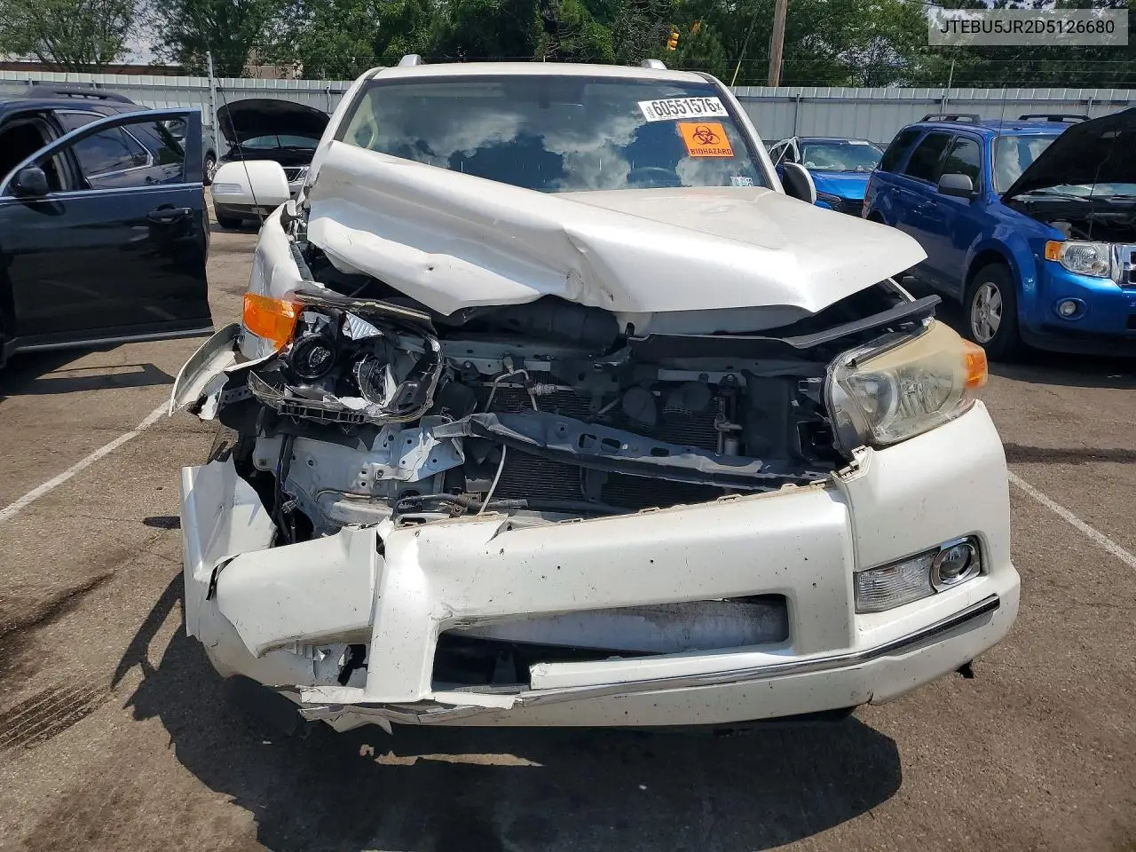 2013 Toyota 4Runner Limited VIN: JTEBU5JR2D5126680 Lot: 60551576