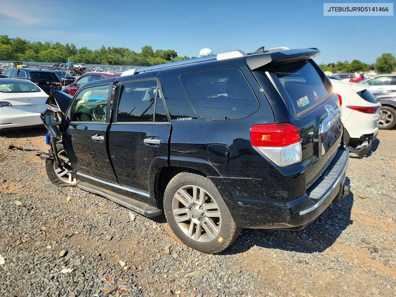2013 Toyota 4Runner Limited VIN: JTEBU5JR9D5141466 Lot: 61709356