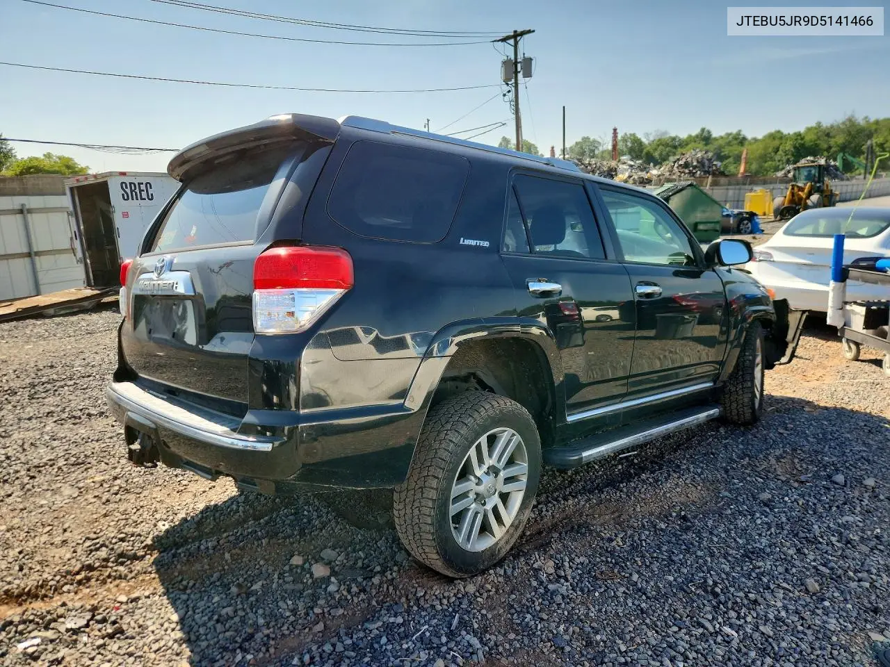 2013 Toyota 4Runner Limited VIN: JTEBU5JR9D5141466 Lot: 61709356
