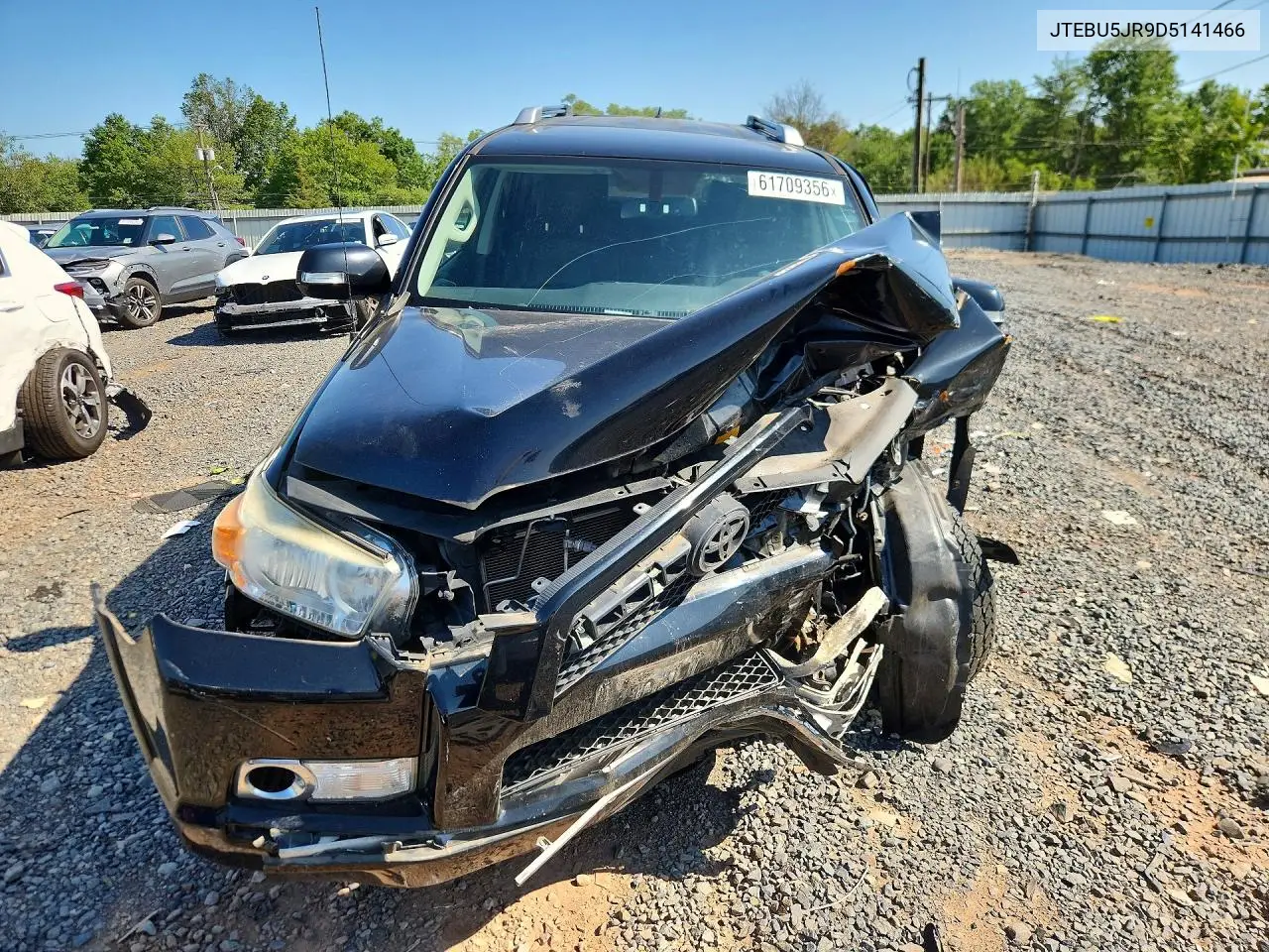 2013 Toyota 4Runner Limited VIN: JTEBU5JR9D5141466 Lot: 61709356