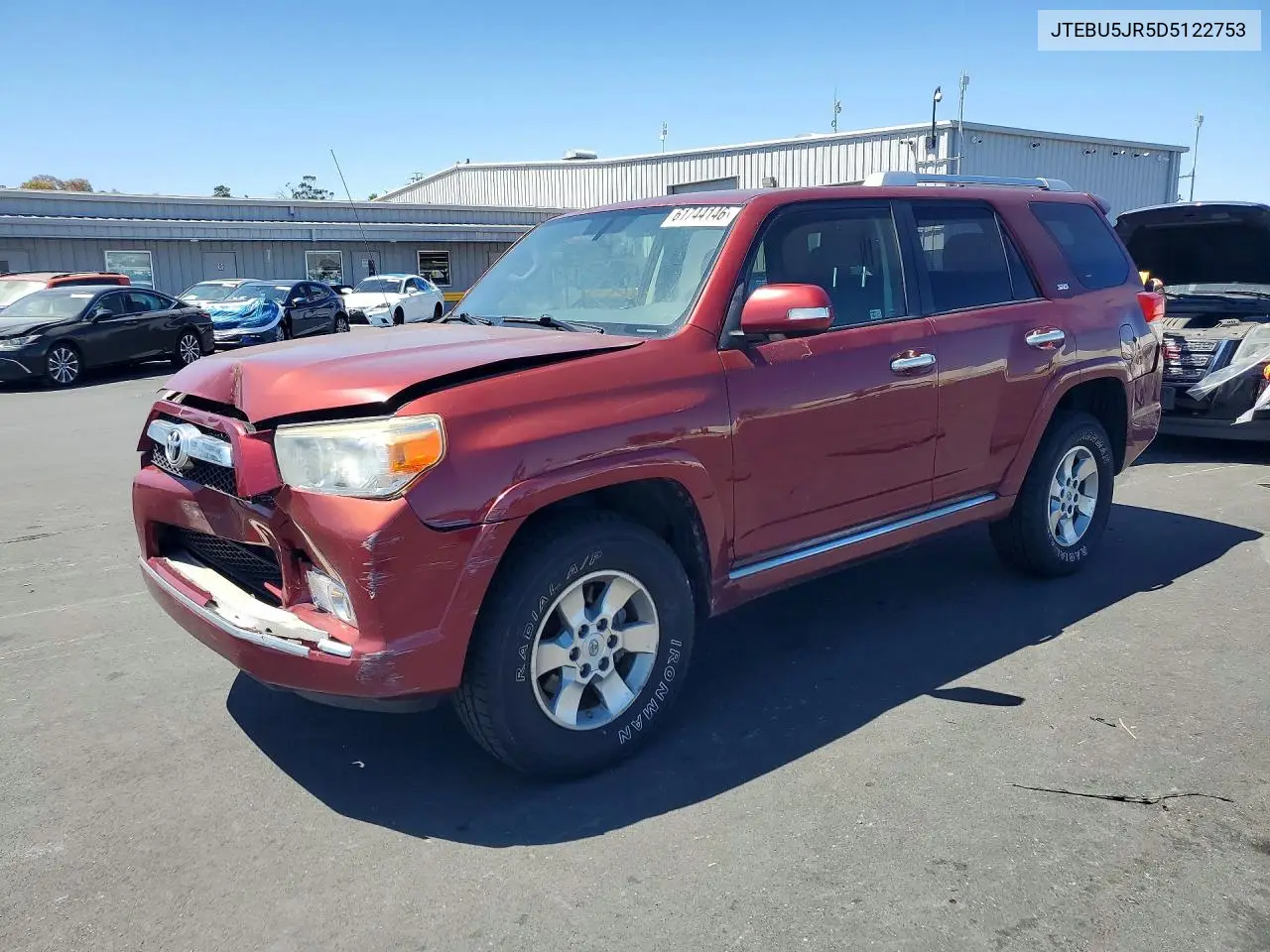 2013 Toyota 4Runner Sr5 VIN: JTEBU5JR5D5122753 Lot: 61744146