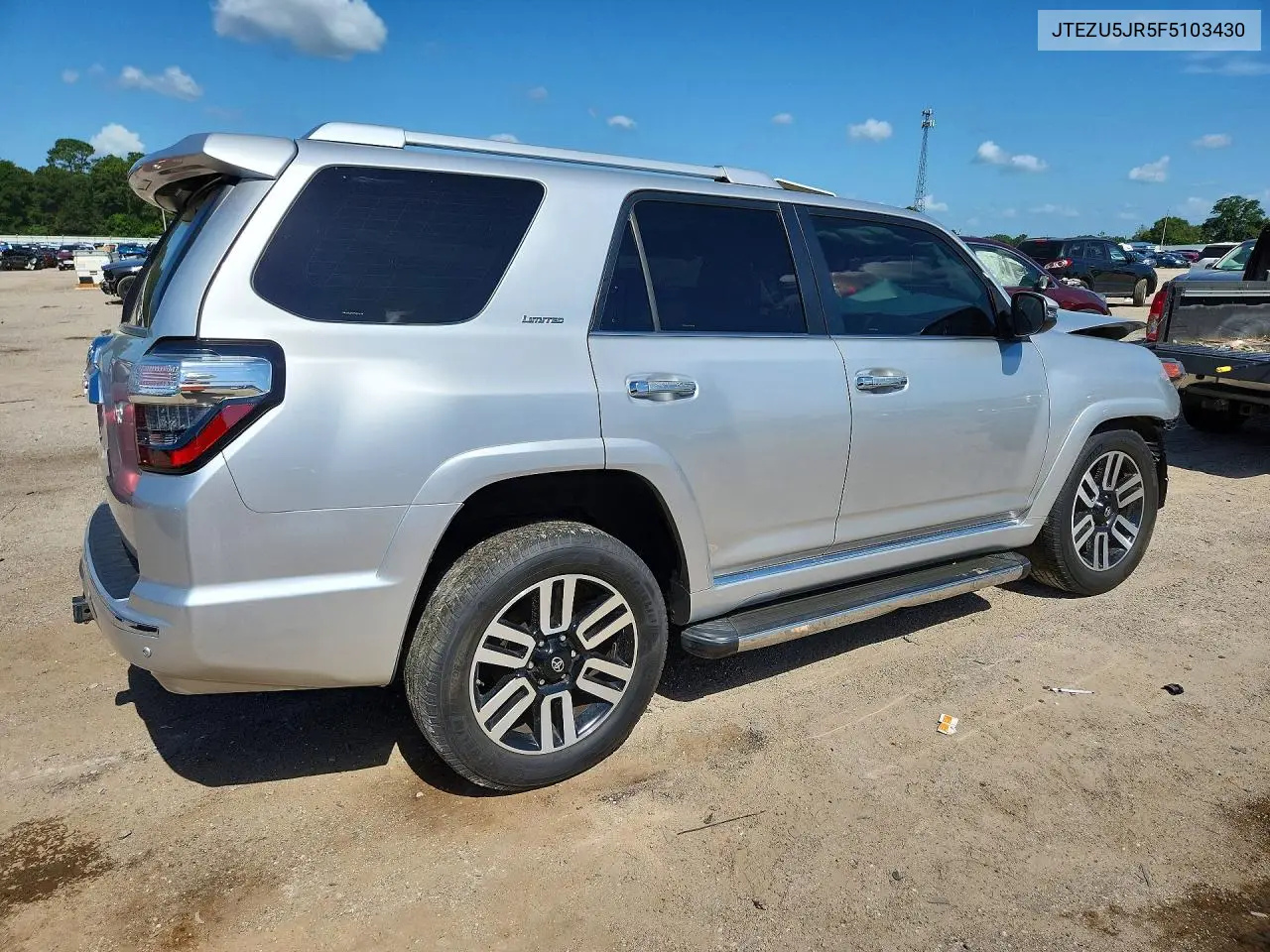 2015 Toyota 4Runner Limited VIN: JTEZU5JR5F5103430 Lot: 60944526