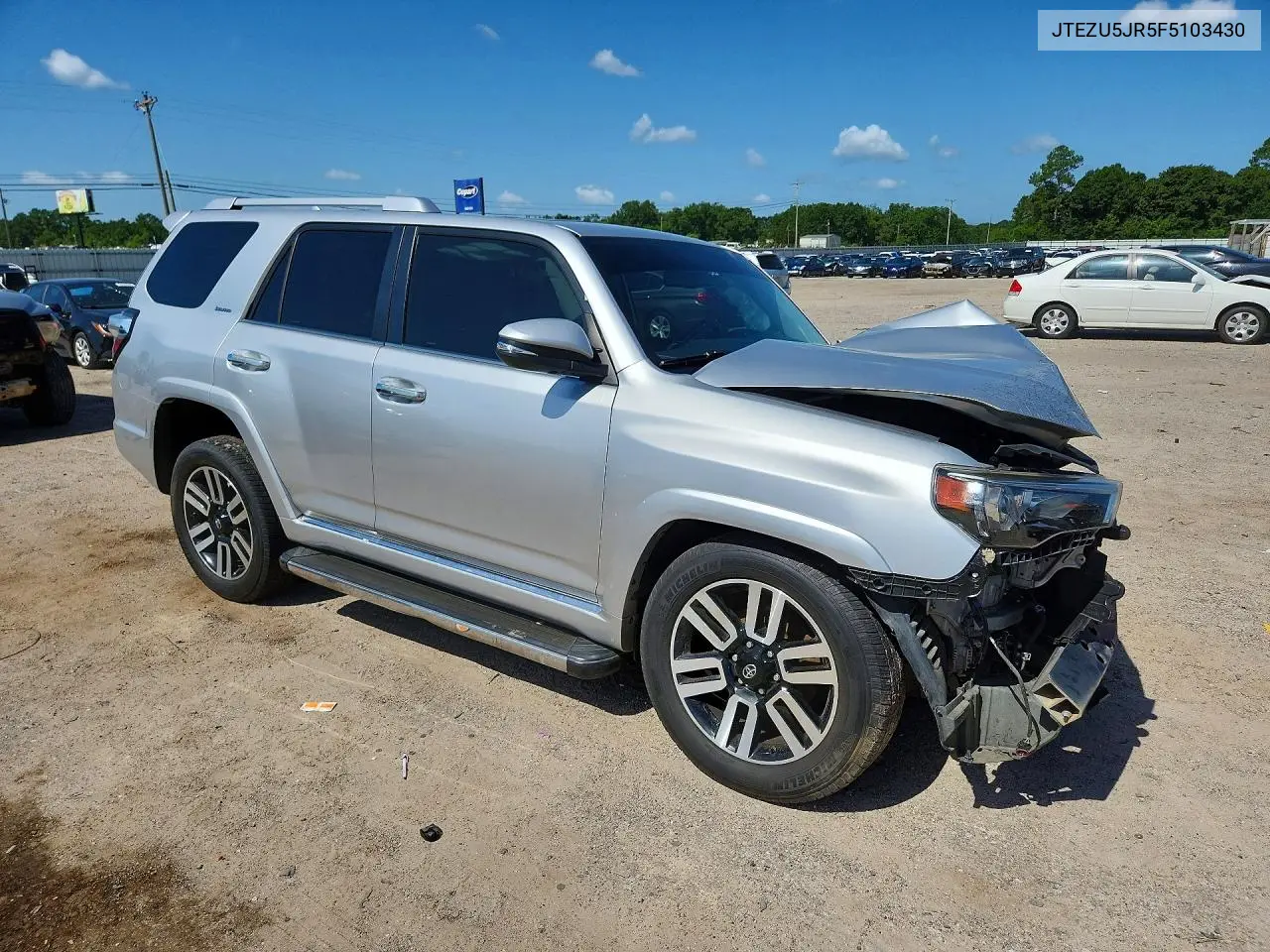 2015 Toyota 4Runner Limited VIN: JTEZU5JR5F5103430 Lot: 60944526