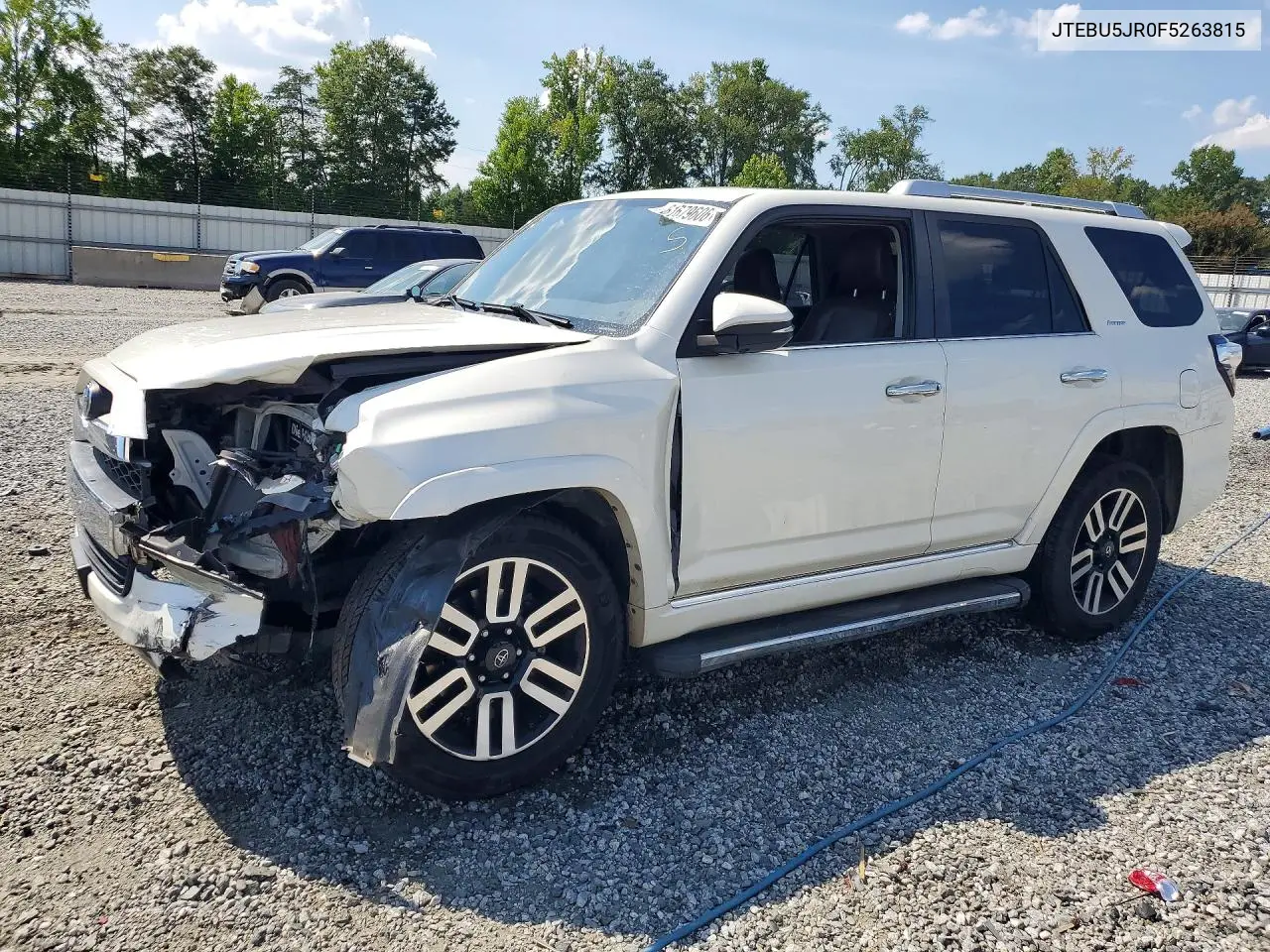 2015 Toyota 4Runner Limited VIN: JTEBU5JR0F5263815 Lot: 61679606