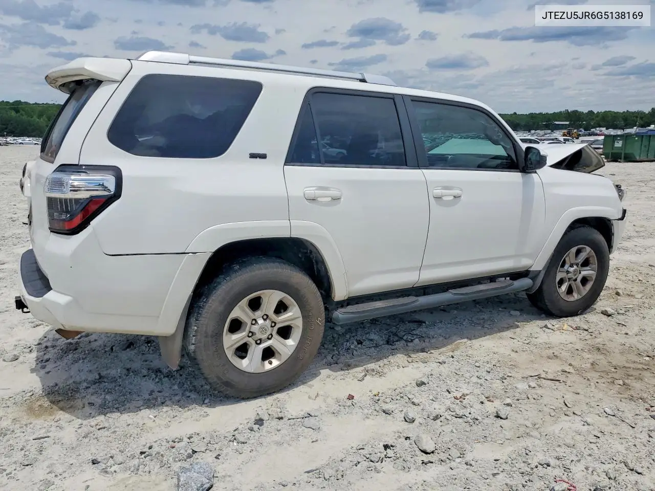 2016 Toyota 4Runner Sr5 VIN: JTEZU5JR6G5138169 Lot: 58737656