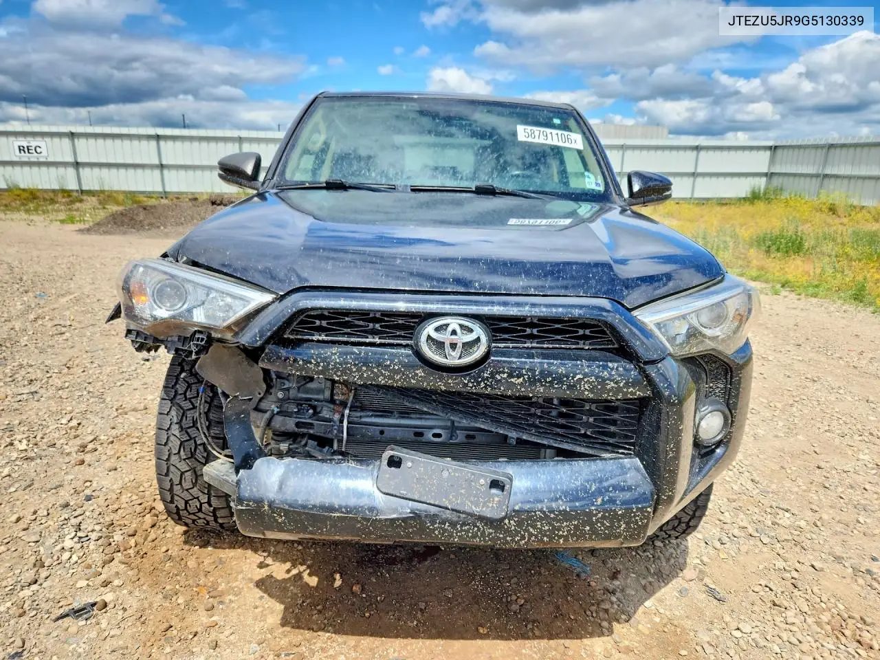 2016 Toyota 4Runner Sr5 Premium VIN: JTEZU5JR9G5130339 Lot: 58791106