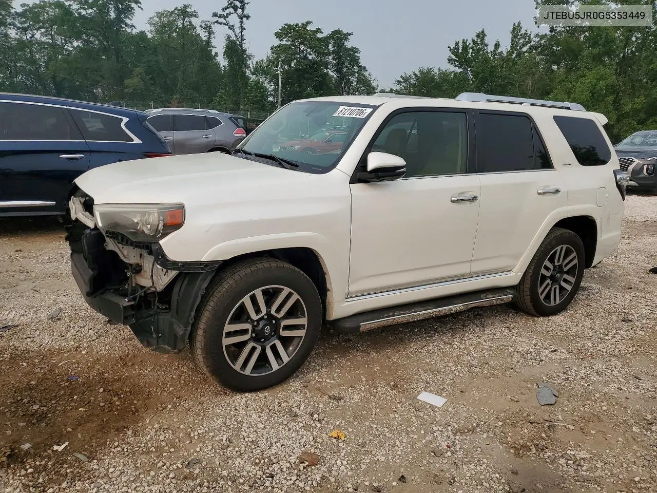 2016 Toyota 4Runner Limited VIN: JTEBU5JR0G5353449 Lot: 61210706