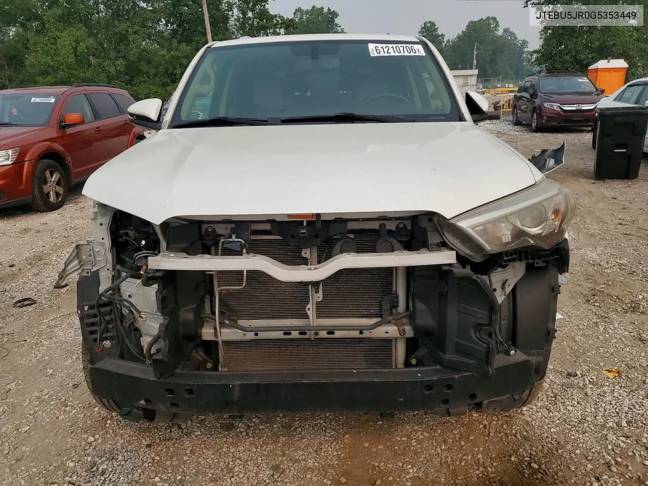 2016 Toyota 4Runner Limited VIN: JTEBU5JR0G5353449 Lot: 61210706