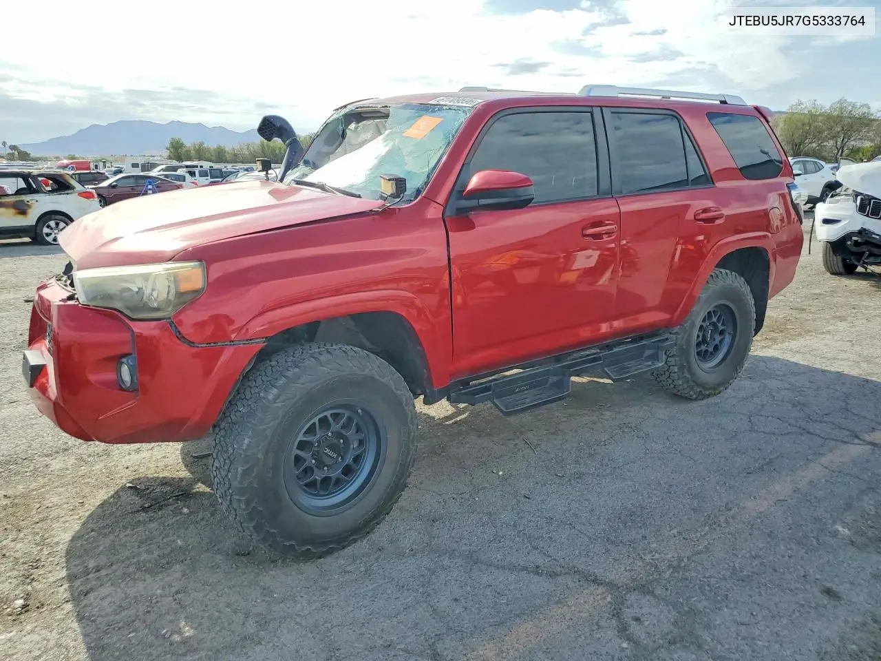 2016 Toyota 4Runner Sr5 VIN: JTEBU5JR7G5333764 Lot: 61709596