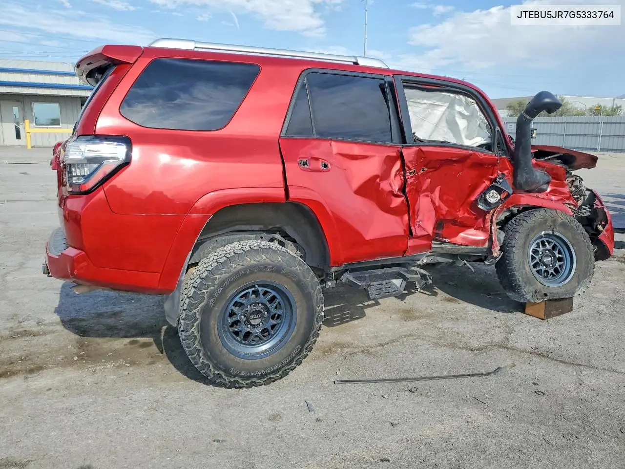 2016 Toyota 4Runner Sr5 VIN: JTEBU5JR7G5333764 Lot: 61709596