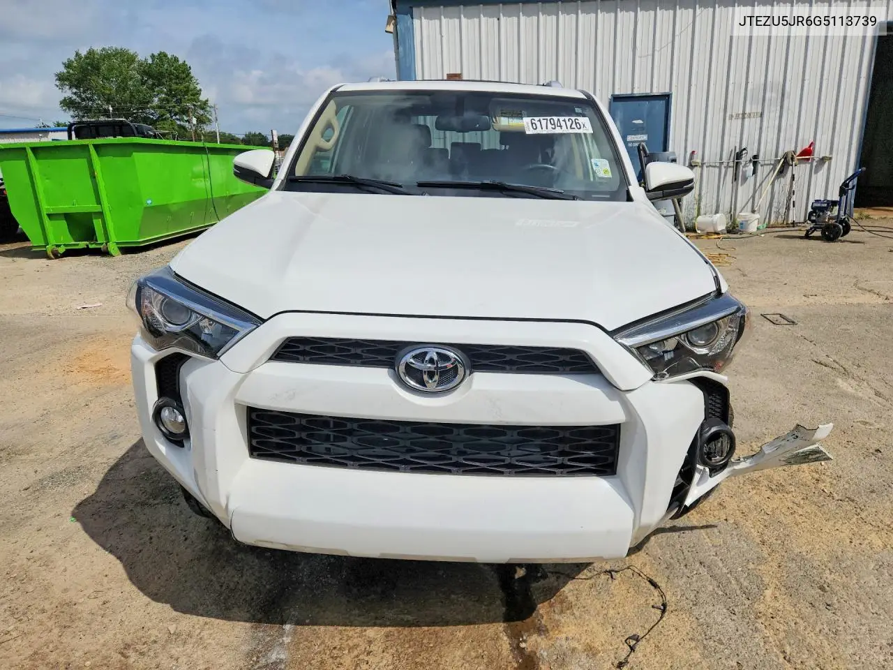 2016 Toyota 4Runner Sr5 Premium VIN: JTEZU5JR6G5113739 Lot: 61794126