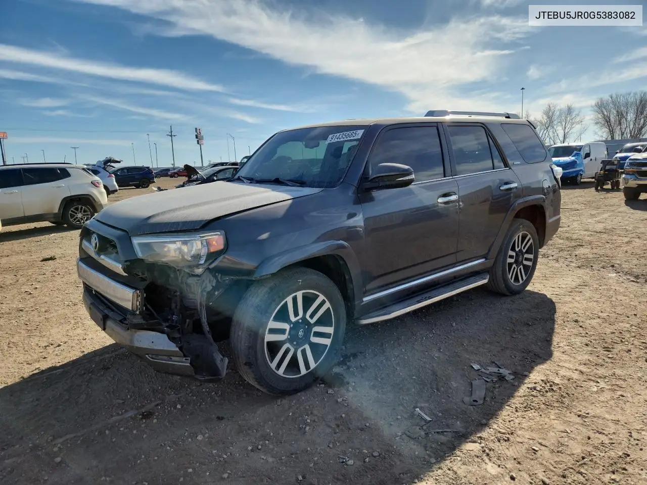 JTEBU5JR0G5383082 2016 Toyota 4Runner Sr5/Sr5 Premium
