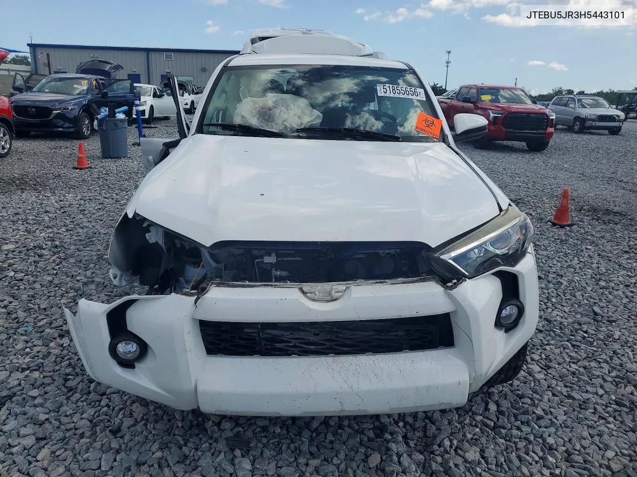 2017 Toyota 4Runner Sr5 VIN: JTEBU5JR3H5443101 Lot: 51855656